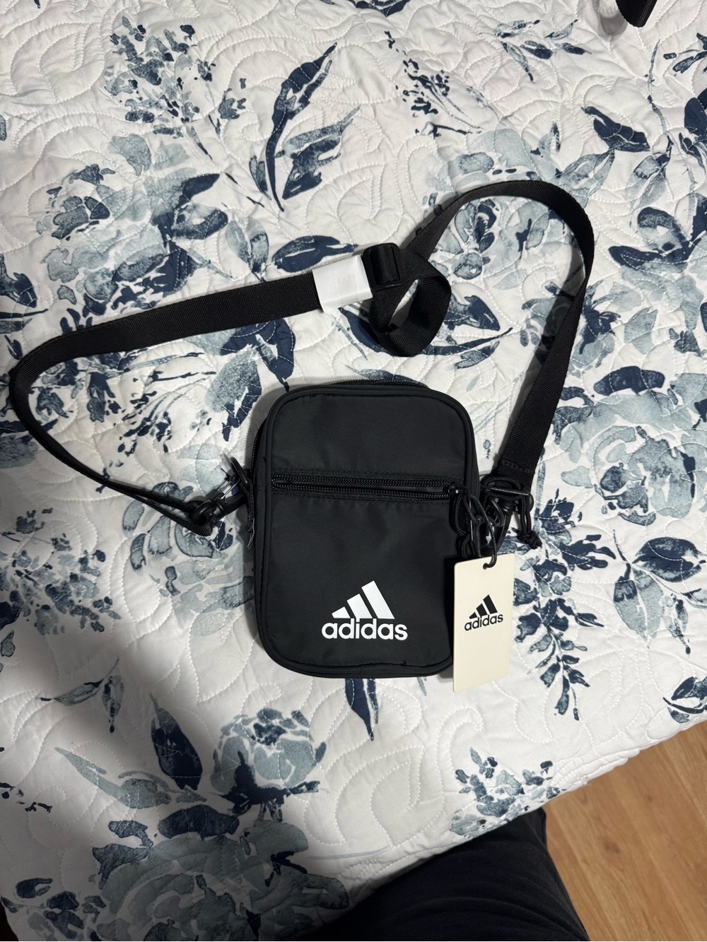 adidas Black Small Crossbody Shoulder Pouch
